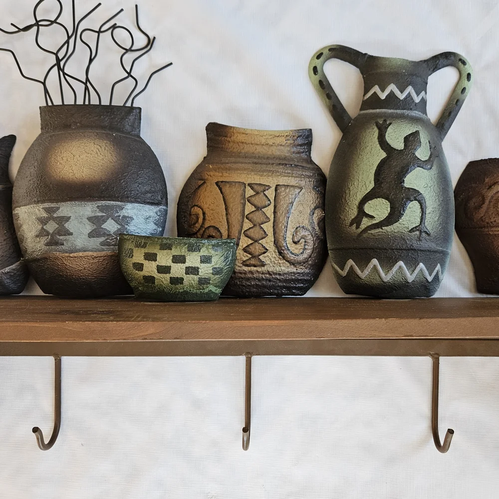 Southwestern Aztec Wooden Shelf 23.5